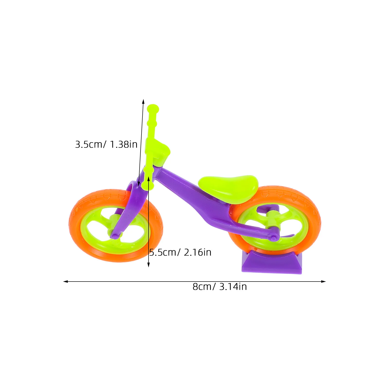 10Pcs Children's DIY Simulated Assembly Kit Creative Miniature Bicycle Craft Accessory for Imaginative Play
