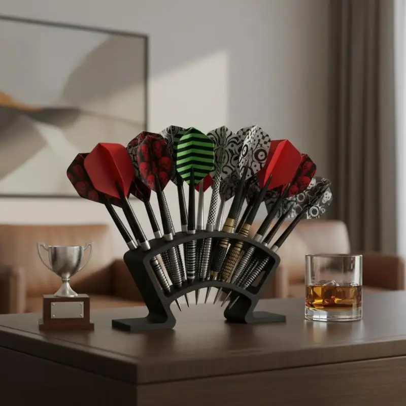 

Новый большой шкаф для дротиков на 27 слотов, аксессуар для хранения дротиков для игроков и коллекционеров, держатель для дротиков на 27 слотов