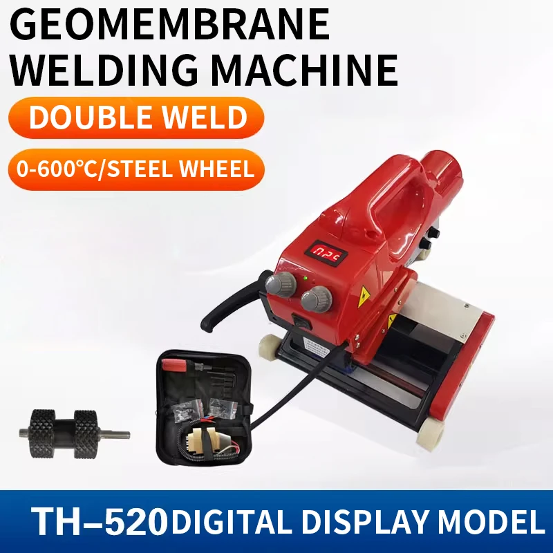 Bild 7: Geomembran-Schweißgerät, wasserdichte Membran-Heißkeilschweißgerät, 220 V, Geomembran-Schweißgerät, 0,5–5 m/min, automatische Kunststoffschweißung