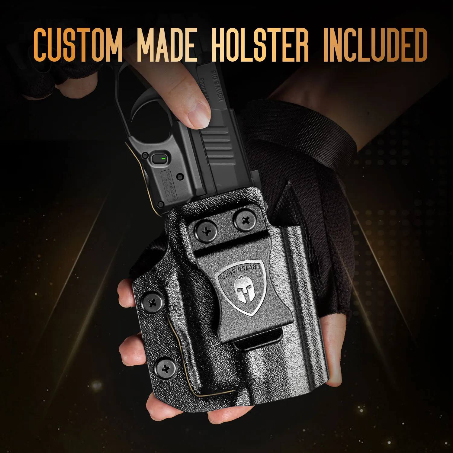 Green-Red Laser Light,Not Provide Battery,and Kydex Holster Combo Tailored Fit For Sig Sauer P365/P365X/P365XL