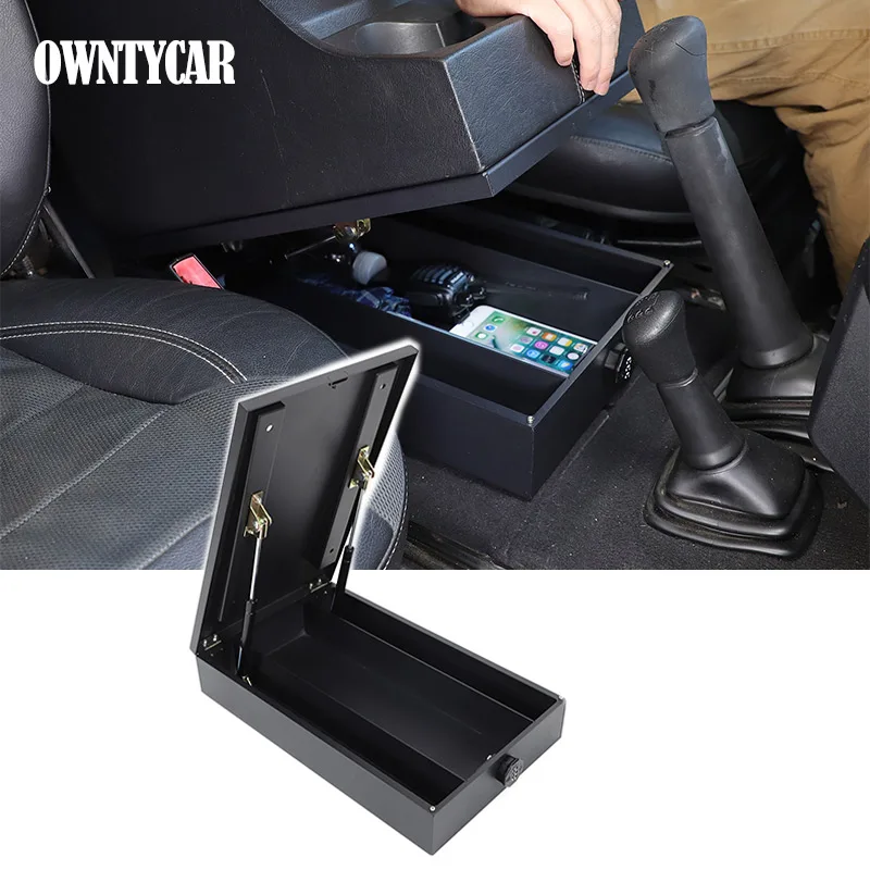 For Land Rover Defender 90 110 130 2004-2018 Car Center Console Armrest Box Height Base Safe LockBox Storage Organizer Tray