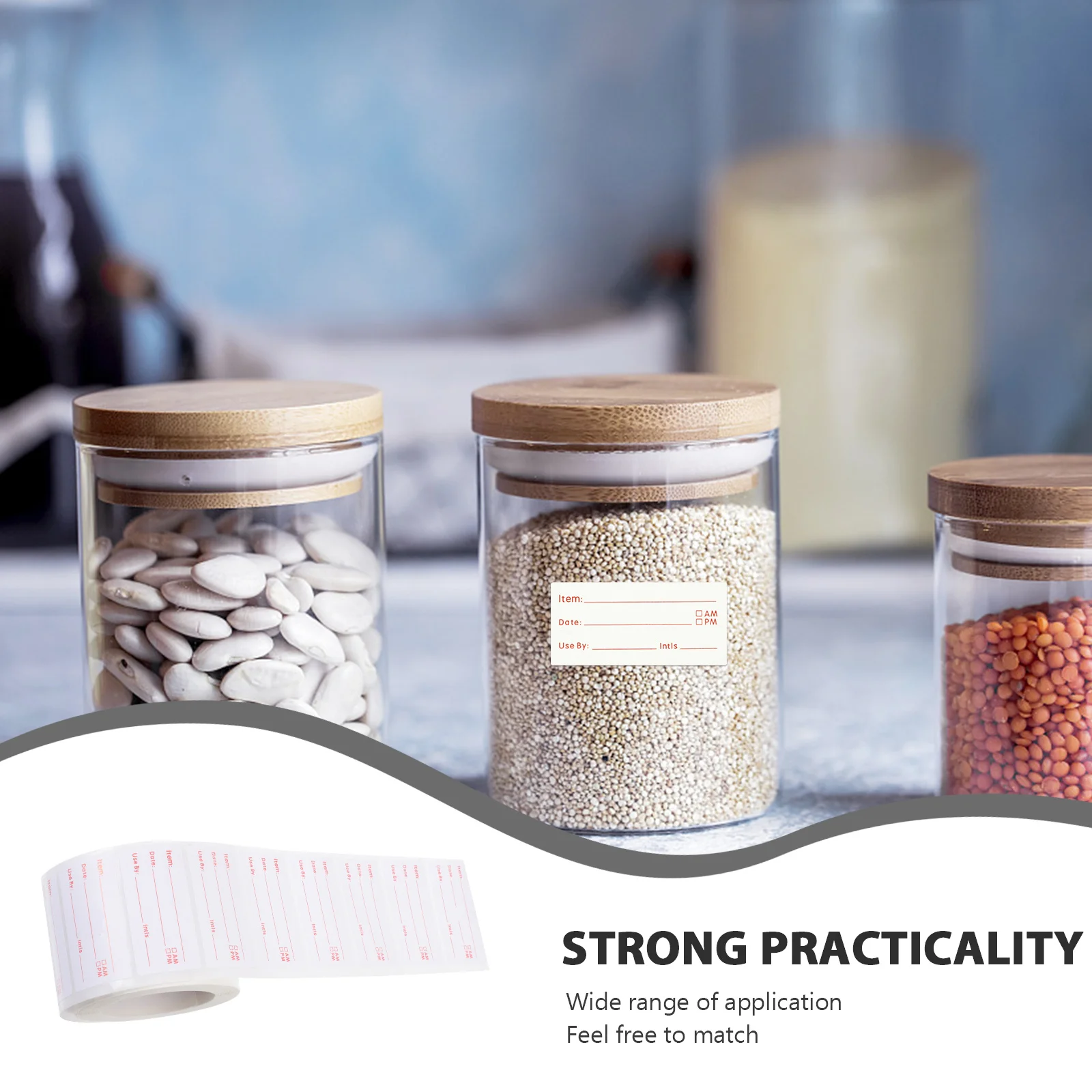 

Premium Writable Rotating Food Labels Sufficient Quantity Easy to Remove Detachable Tab Technology for Dry Surfaces Storage