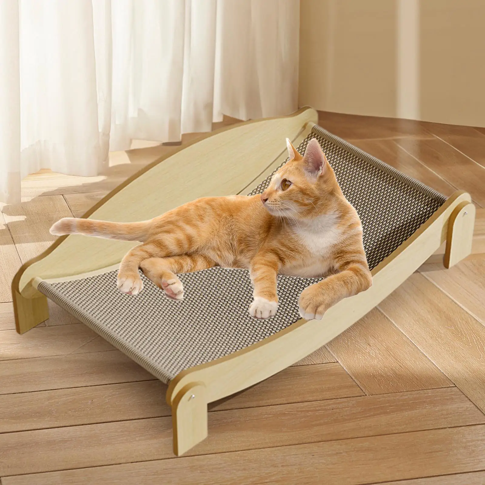 

Cat Scratcher Pad Wear Resistant Cat Sleeping Bed for Kitty Kitten Sleeping