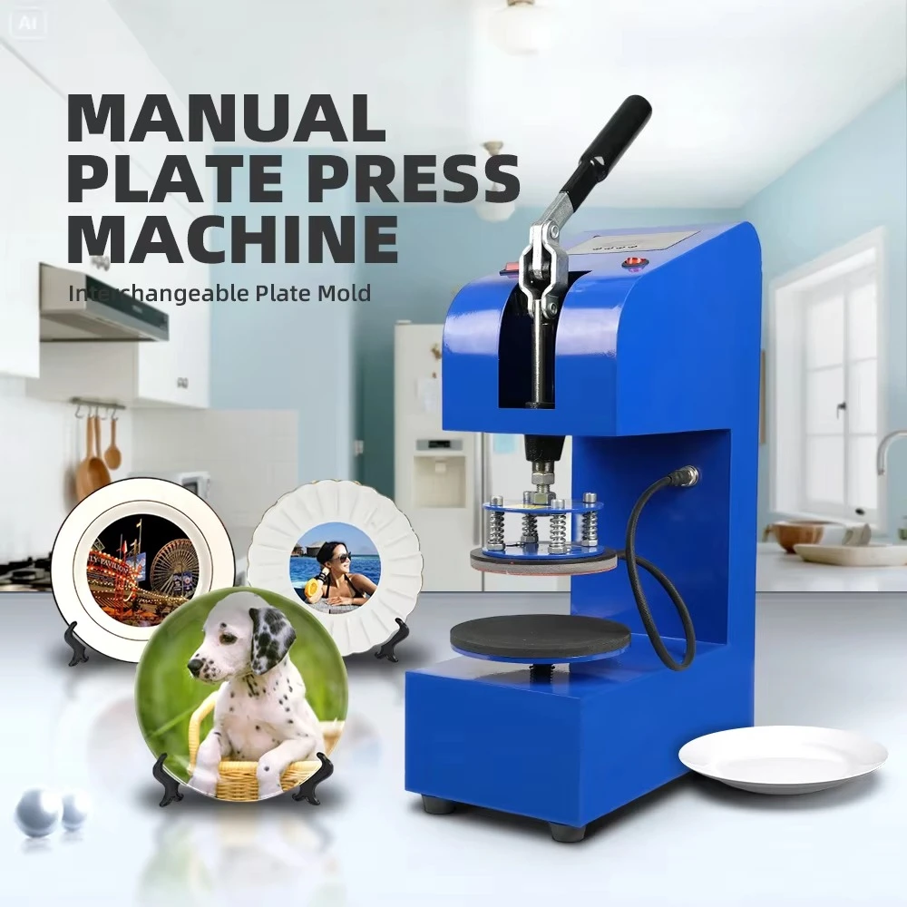 High Performance 15cm Electric Plate Heat Press Machine with Uniform Pressure Fast Warm up Digital Controller Heat Press Machine