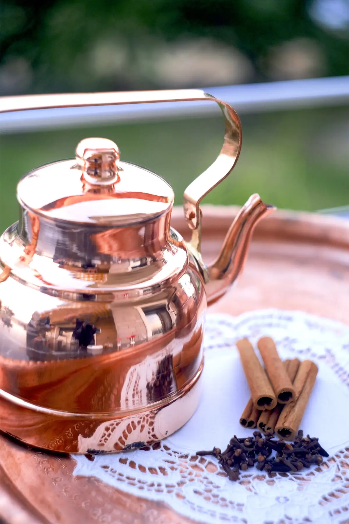 DOLBOVI Modern copper teapot 1.3 Lt. Cooper Tea Pots Handmade