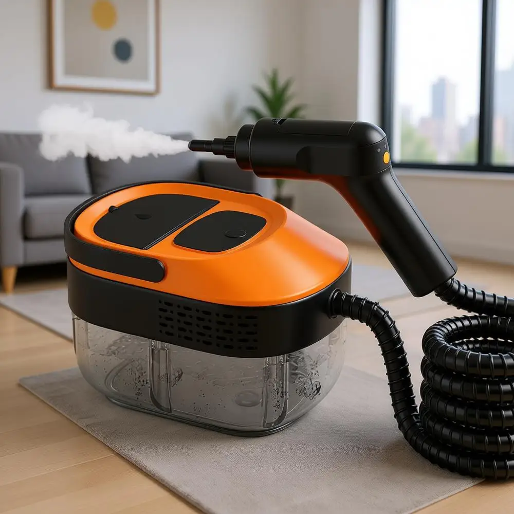 

Портативный ручной отпариватель для дома и автомобиля с 3-уровневой регулировкой, нагрев за 15 секунд, большой резервуар, 16 насадок