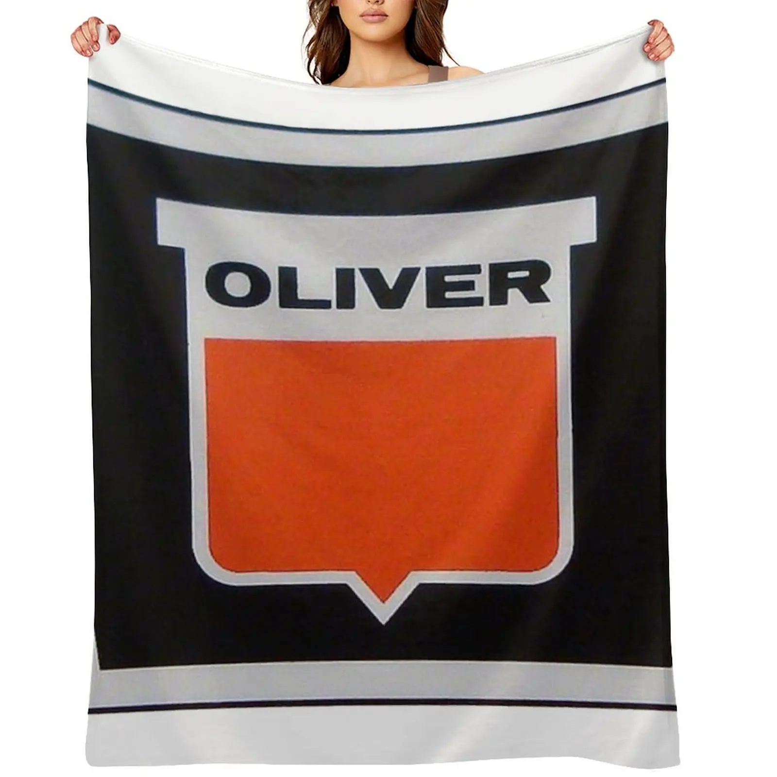 

Oliver Tractor Keystone Throw Blanket bed plaid for sofa warm for winter Soft Big Blankets
