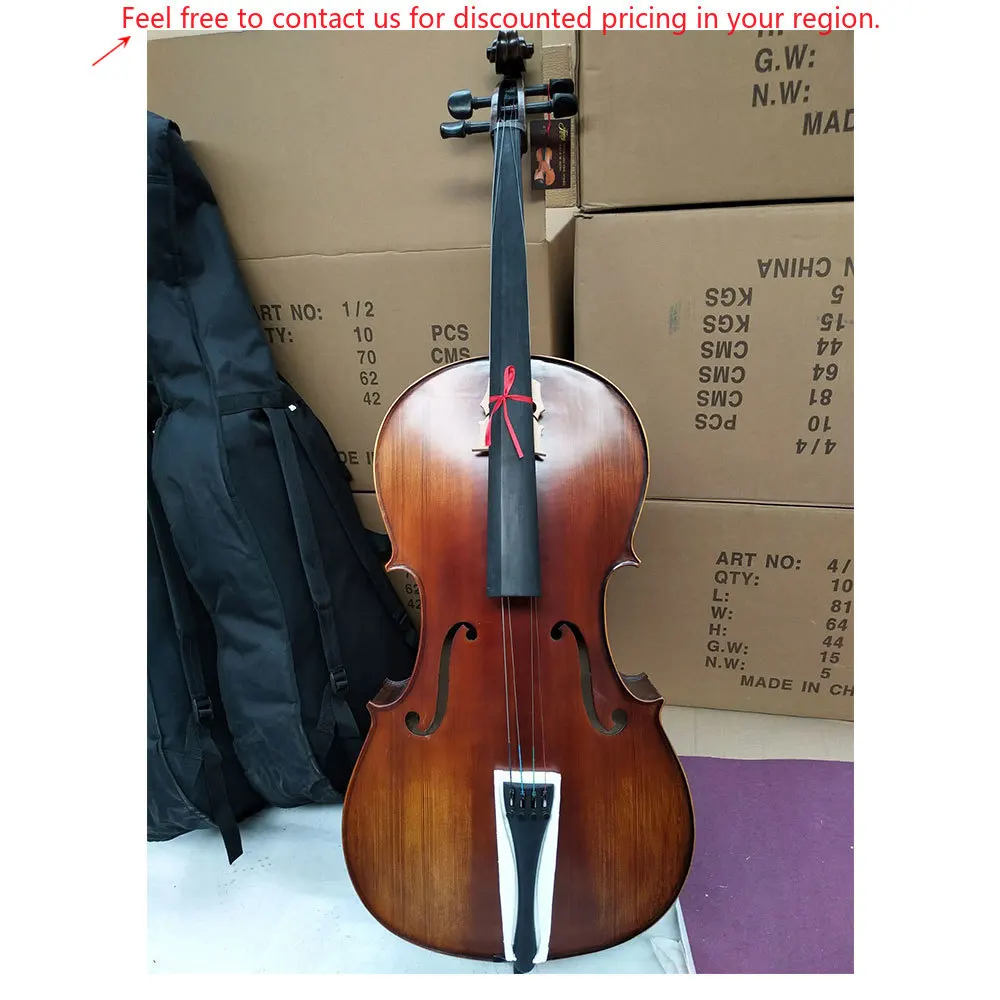 

Factory Wholesale Professional Flame Matte Cello For Sale