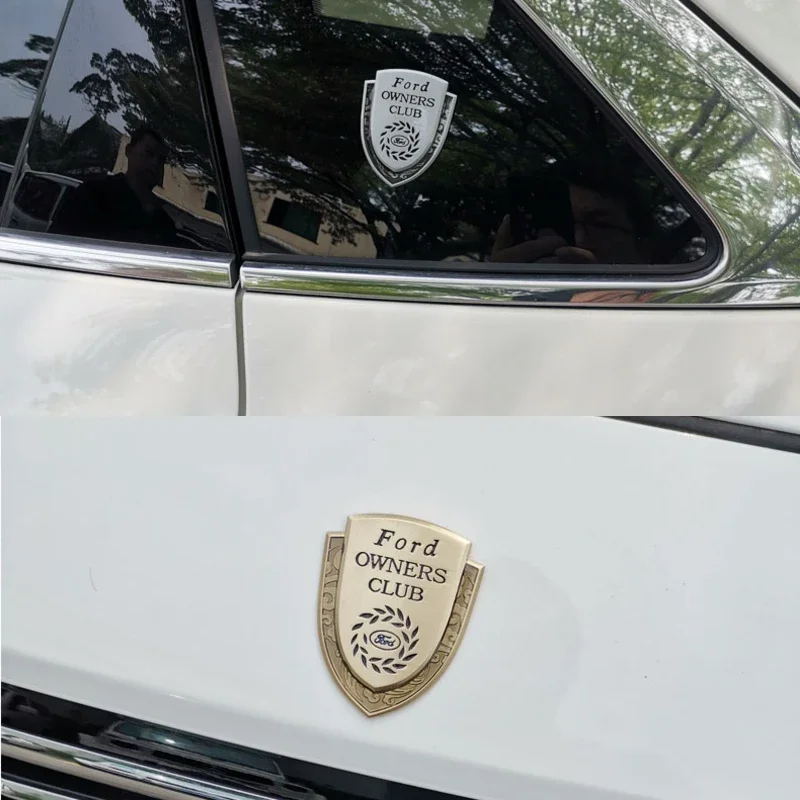 Auto Accessories Shield Badge Car Sticker for Ford Fusion Transit Fiesta Monde Focus Maverick Smax Ranger Kuga Window Body Decal