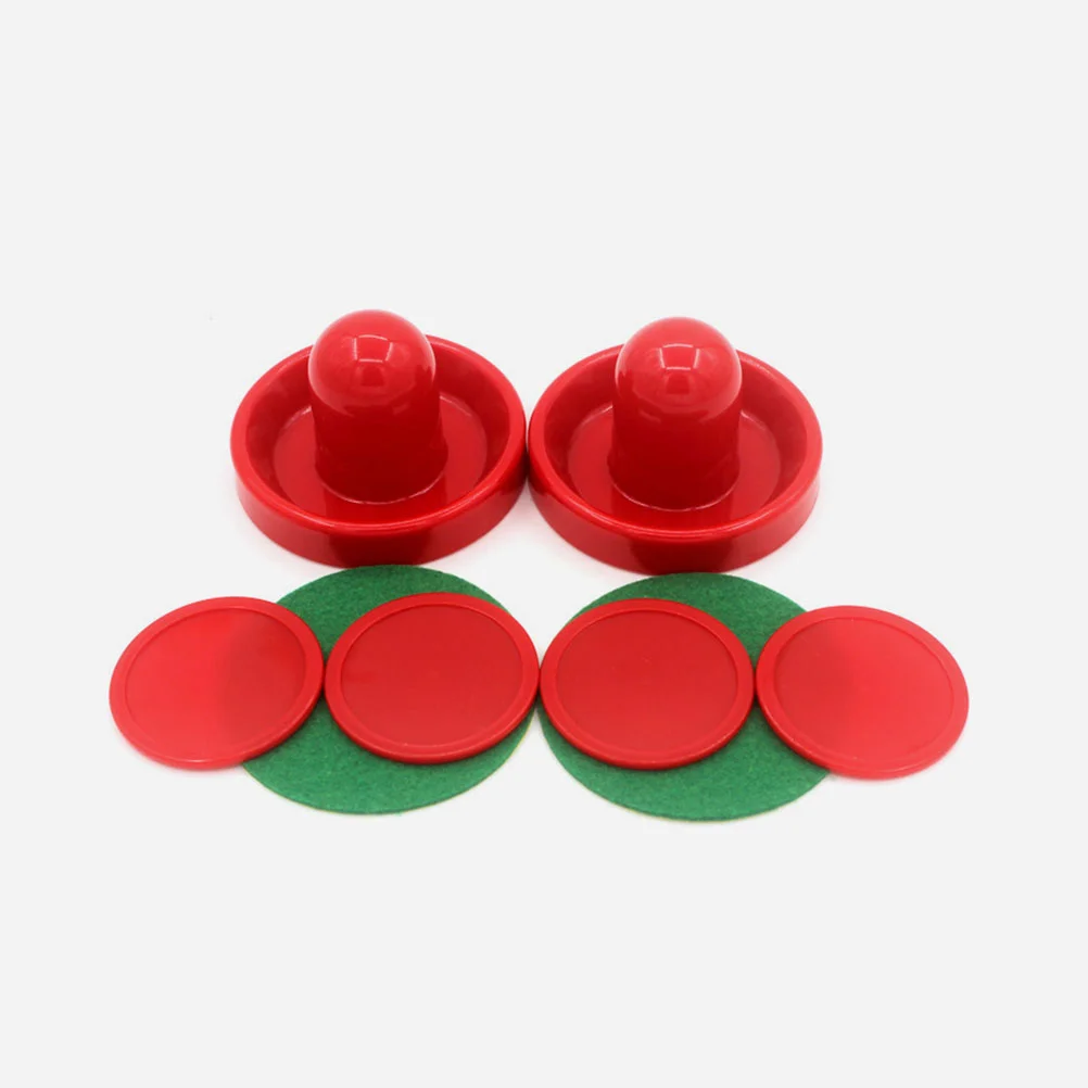 Bulk Replacement Air Hockey Pucks Ergonomical Paddles for Home Game Room Table Hockey Parts Pusher Pucks Family