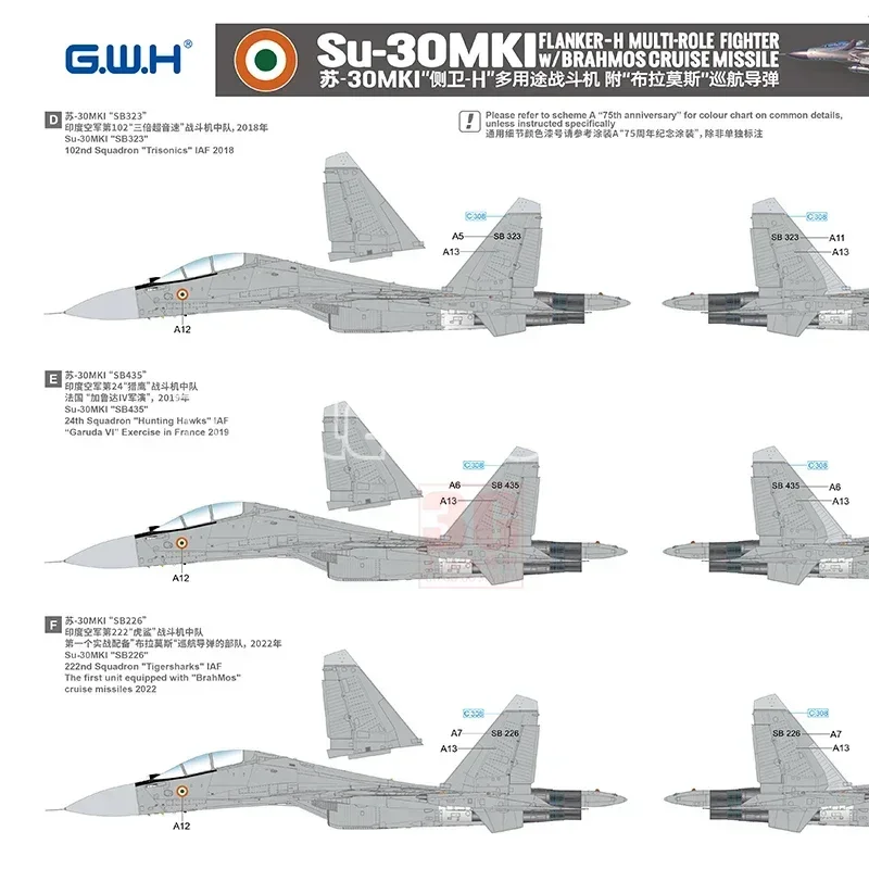 Great Wall Model 1/48  Aircraft Model Kit  L4826   Su-30MKI 