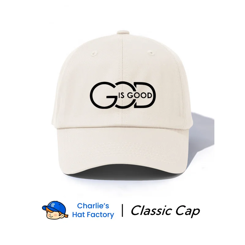 1 pc GOD IS GOOD Printed Baseball Cap, Stylish Trendy Classic Soft Sweatband Adjustable Size
