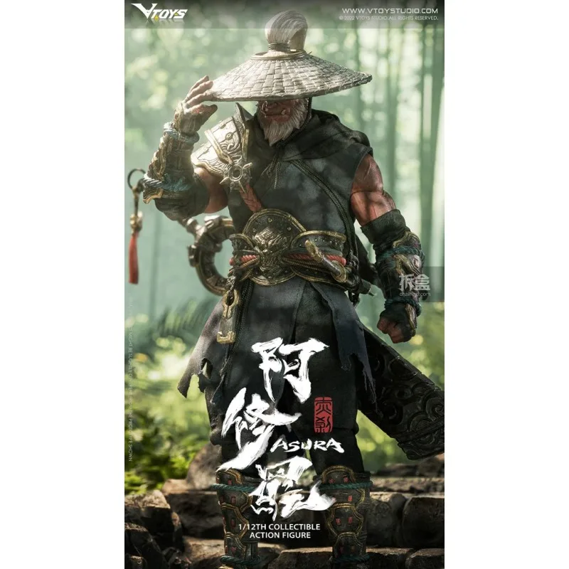VTOYS Oryginalna Asura Zielono-Czerwona Hamująca się 1/12 Limitowana Edycja Ruchoma Lalka Kolekcjonerska z Materiałowym Ubraniem Model Zabawka Dostępna Od Ręki Ozdoba
