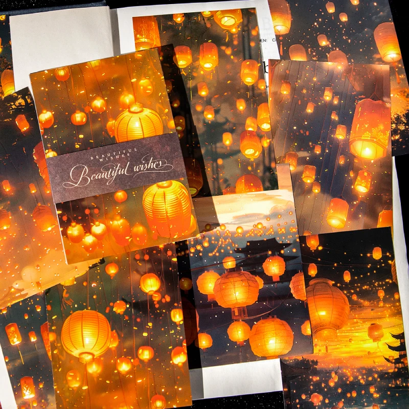 4 Packungen/Menge „Schöne Wünsche“-Serie, süßer, schöner Retro-Notizblock aus dekorativem Papier