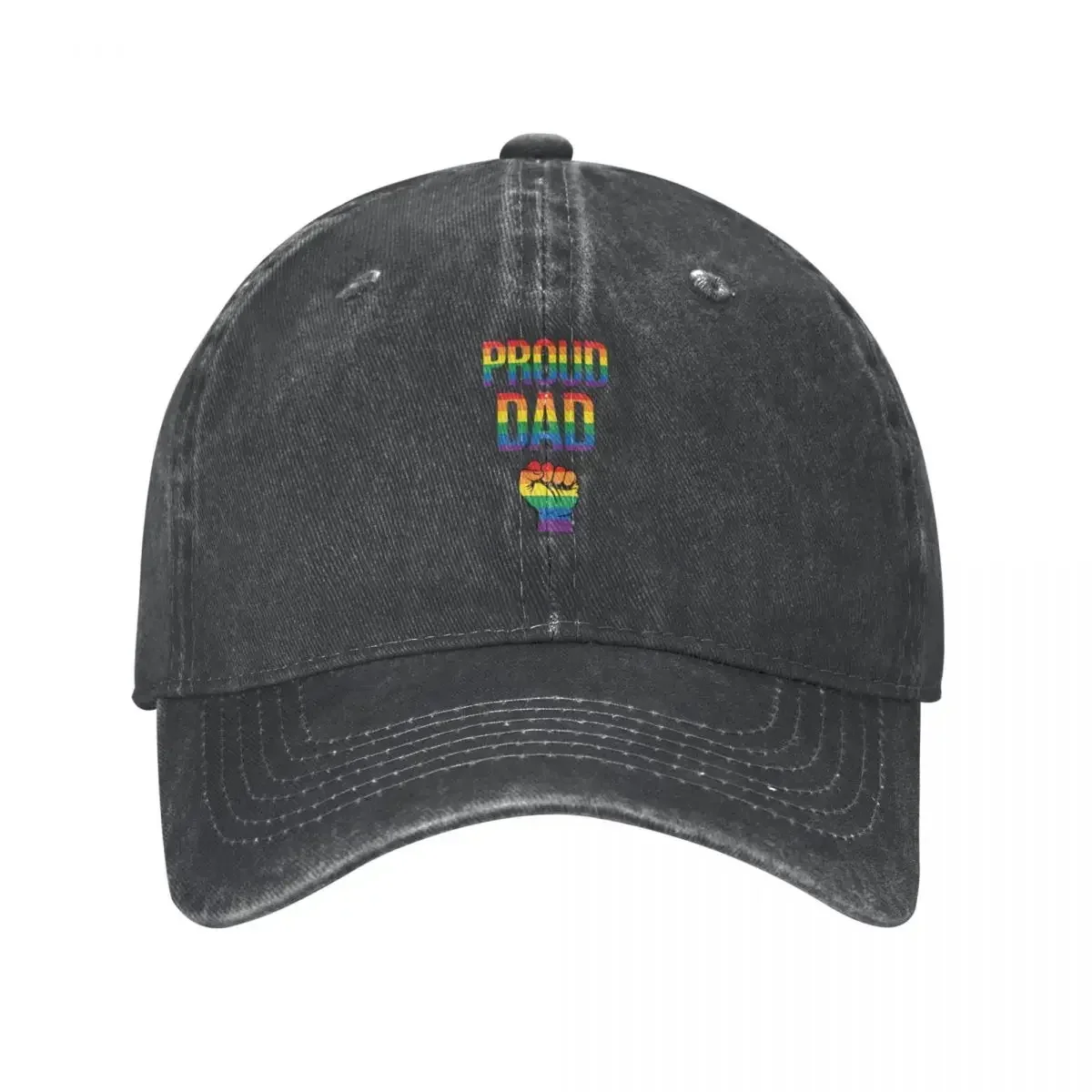 2026 Rainbow Proud Dad Gay Pride Cowboy Hat Sun Cap Fishing cap Luxury Woman Men's