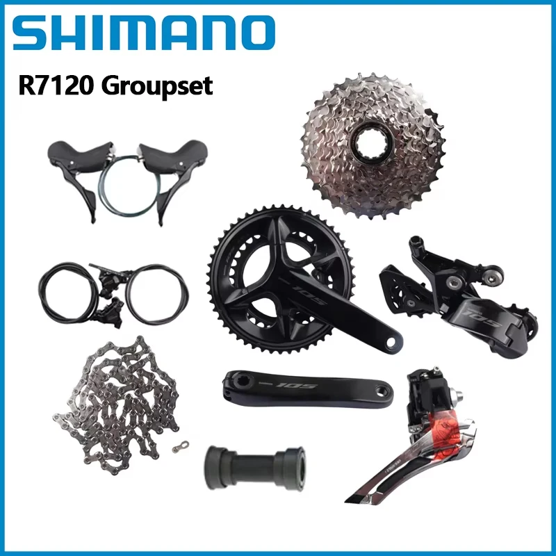 Shimano-デュアル油圧ディスクブレーキ,自転車部品,r7120グループ