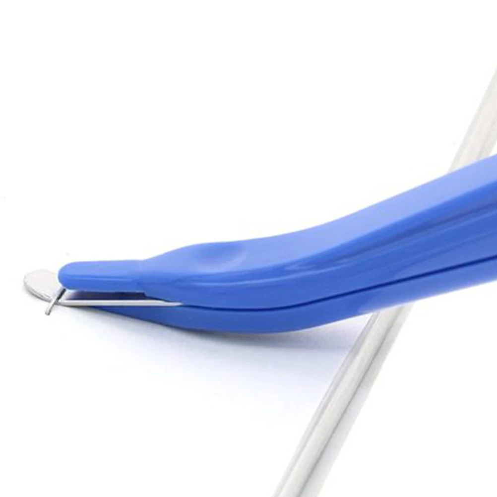 

3Pcs Universal Needle Remover Labor Saving Staple Remover Plastic Handheld Nail Puller Without Logo(Blue)