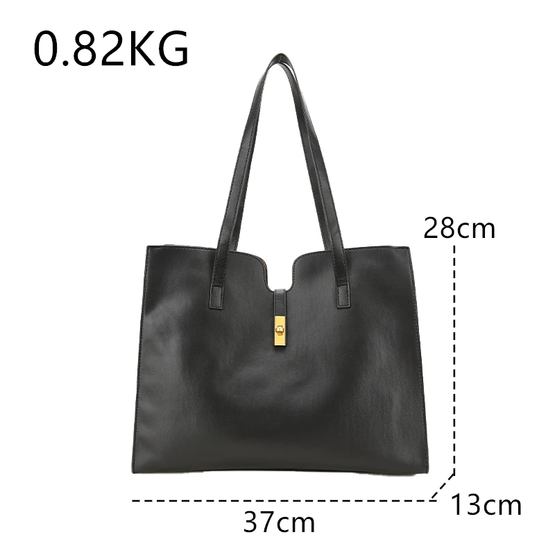 Luxury Large Capacity Shoulder Bag High Quality PU Leather Women Handbag and Purse Female Retro Tote Bags Sac A Main femme New