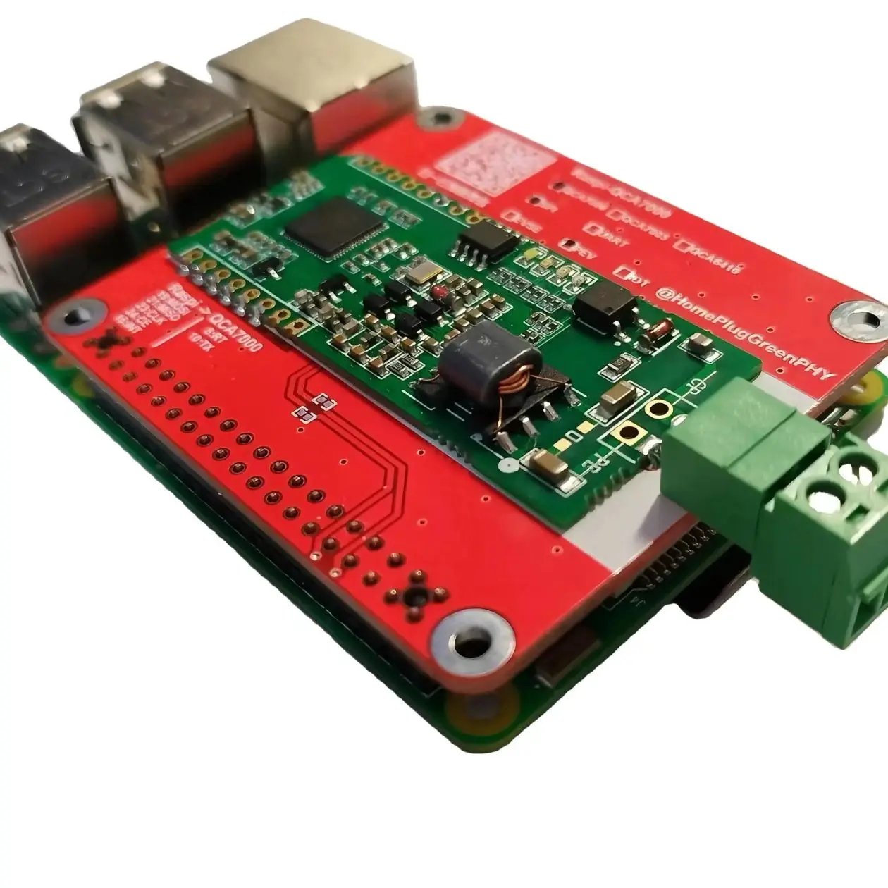 

QCA7000 QCA7005 Dev Board, ISO15118 HomePlug GreenPHY for Raspberry Pi