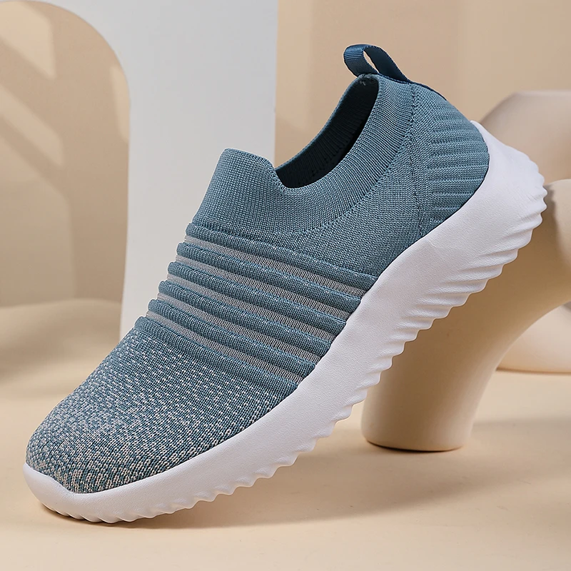 

Summer Mesh Single Shoe Women's Outdoor Walking Lightweight Vulcanized Breathable Soft Sole Hiking Shoes Zapatos De Mujer