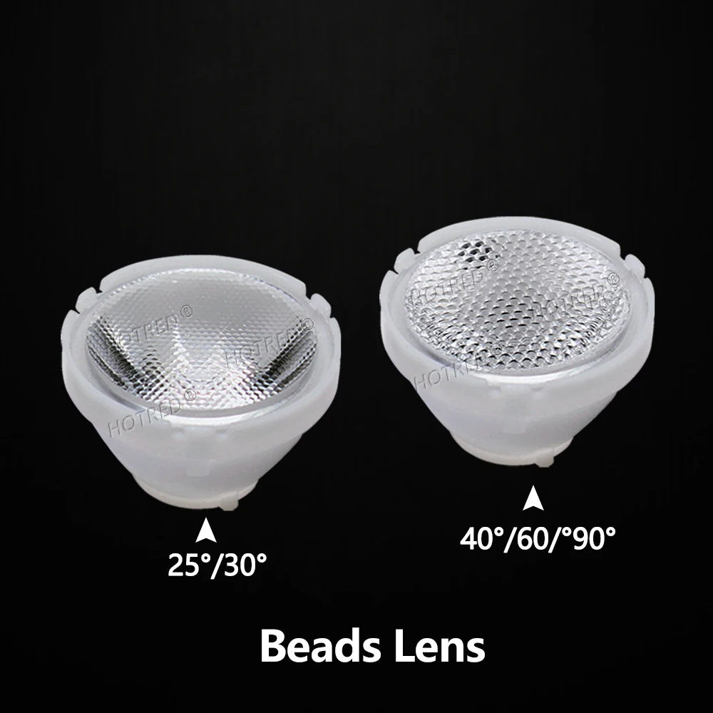 10-100pcs LED Lens For 1W 3W 5W XPE 3535 3030 XPG2 Optical 21mm PMMA 8/25/30/45/60/90 Degree Clear Bead Plano Integrated Lenses