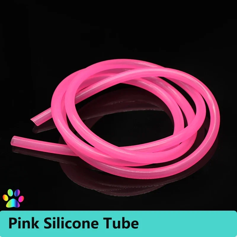 

1/5/10M Pink Silicone Rubber Hose Food Grade 2x4mm 3x5mm 4x6mm 5x7mm 6x8mm Flexible Nontoxic Garden Water Hose Tube Pipe