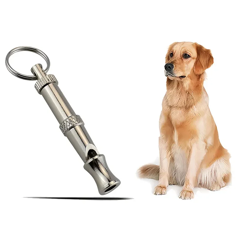 

1/2Pcs Dog Whistle To Stop Barking, Adjustable Sound Pitch Dog Whistle With Keychain, Professional Recall Pet Puppy Cat Dog