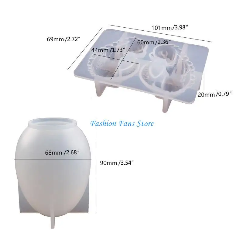 قوالب راتنجات الايبوكسي المضيئة على شكل بيضة التنين من أجل قالب سيليكون مبتكر للأضواء الليلية #6