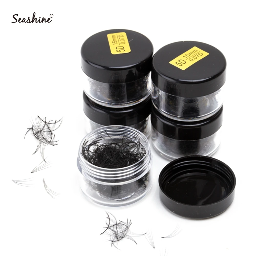 

Seashine Premade Fans 300 Fans Bulk Lashes Jar Short Stem Premade fans Wholesale Lashes Pre Made fans Lashes Eyelashes Extension