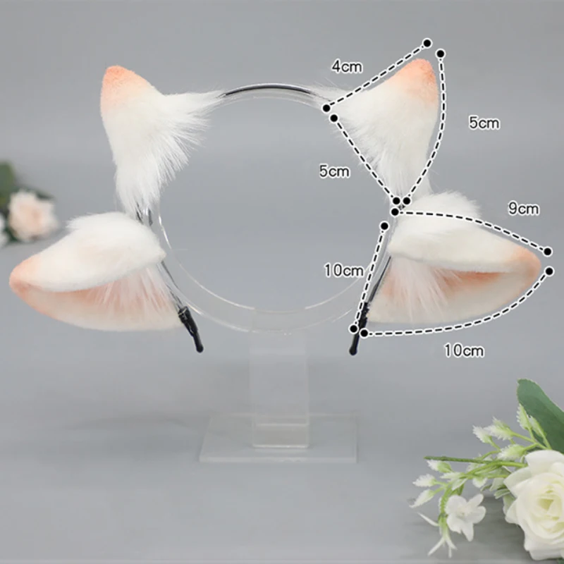 

Cute Lolita Cosplay Headband Plush Sweet Lamb Ear Hair Hoop Anime Halloween Party Performance Cosplay Hair Accessories