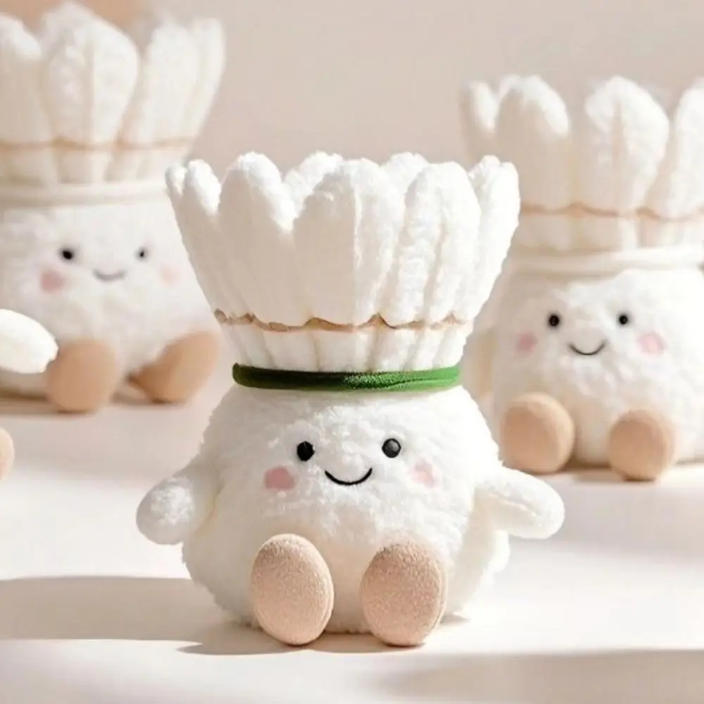 Cute Cartoon Badminton Doll Keychain Soft Creative Furry Plush Toys Gift Kawaii Backpack