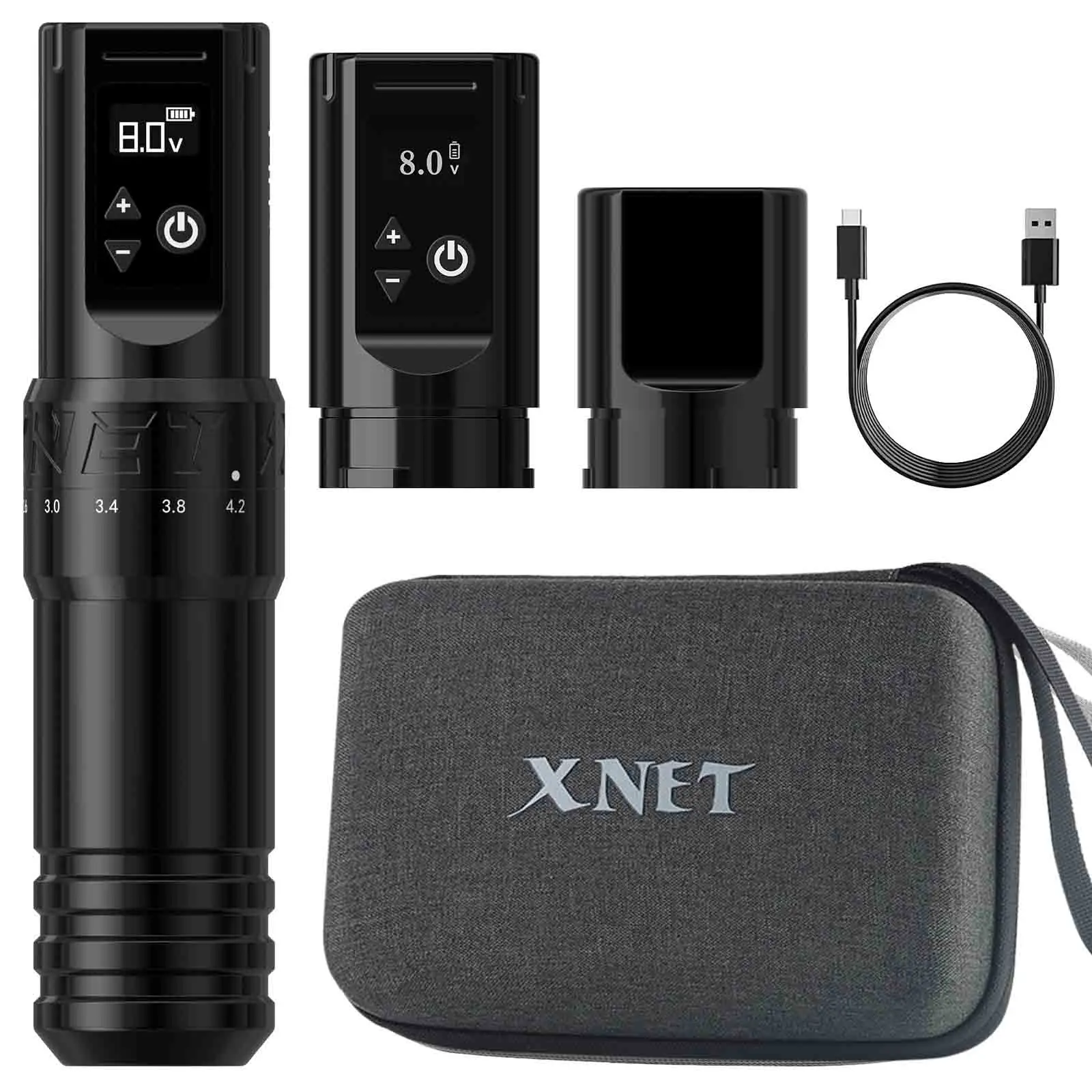 XNET T1 máquina de tatuaje inalámbrica pluma 7 carrera ajustable