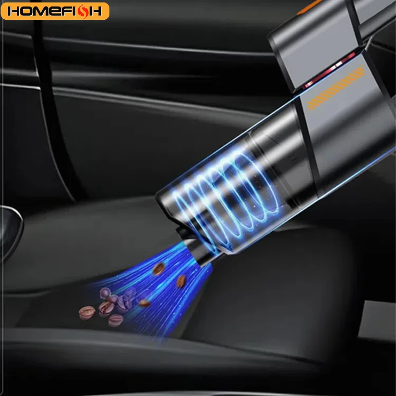 18000PA High Power Handheld Car Vacuum Cleaner Cordless with LED Light 8 in 1 Portable Vacuum 3 Speeds 180°Foldable 2H Fast Char