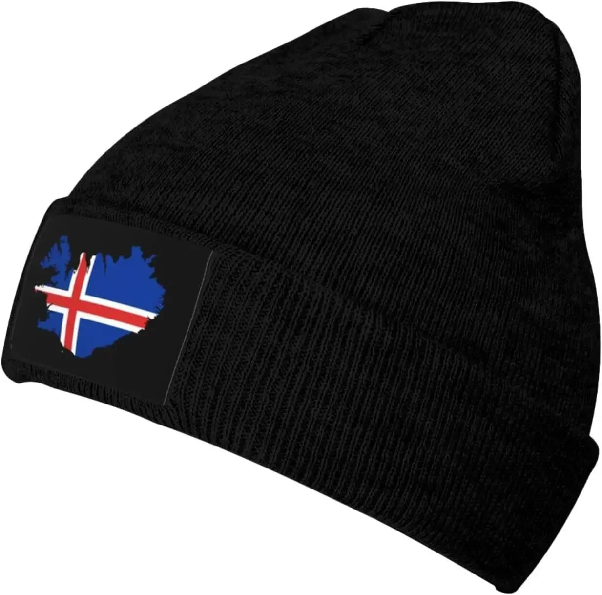 Iceland Terrain Map Beanie Hat for Men Women Soft Cozy Skull Cap Winter Warm Knit Hats