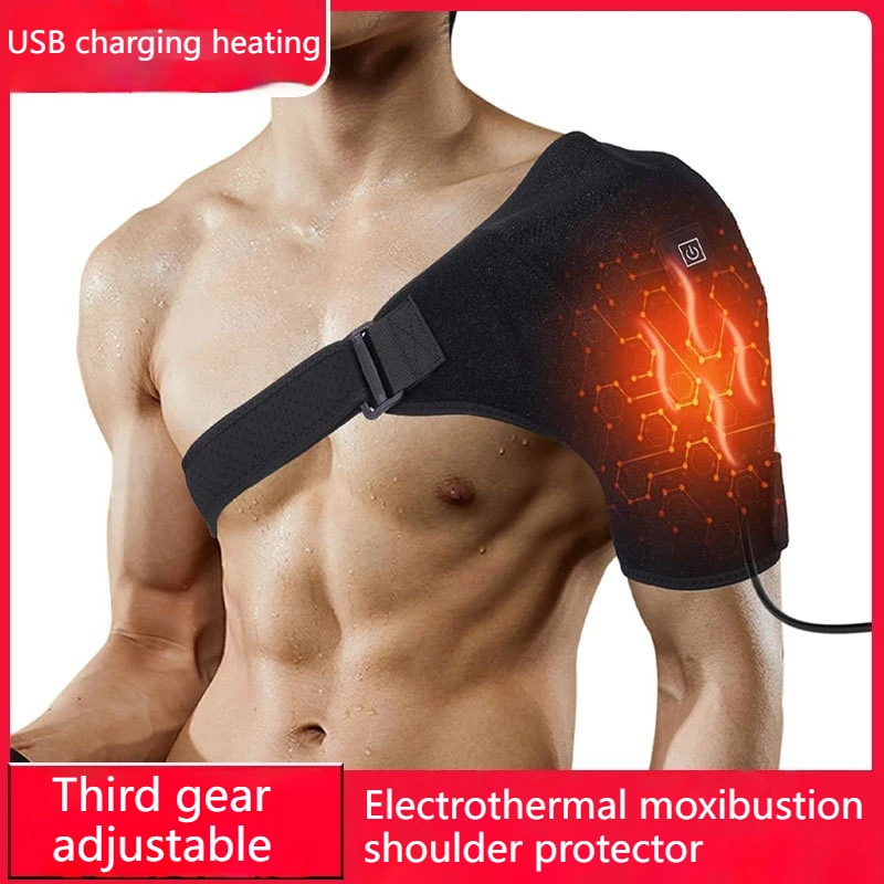 Electric Heating Shoulder Protector Three Temperature Control Winter Warm Shawl Usb Electric Moxibustion Shoulder Protector