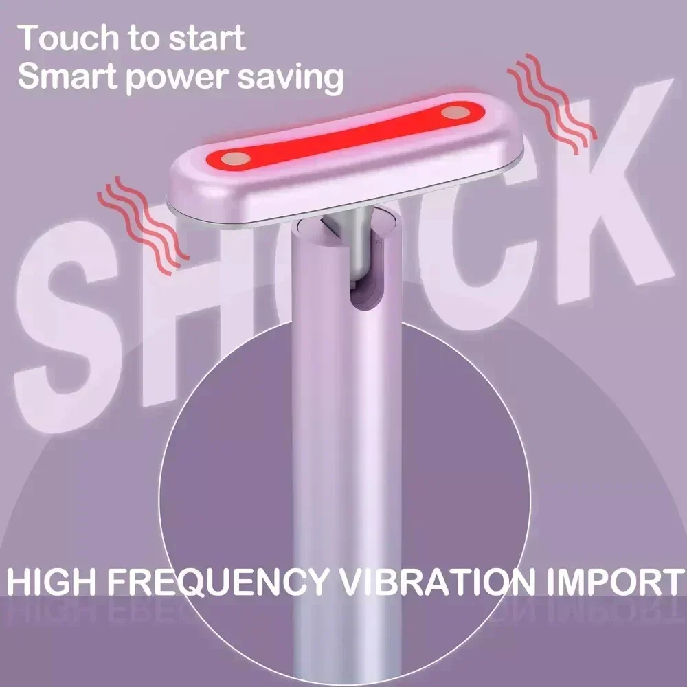 EMS Microcurrent Face Lifting Device LED Red Light Therapy Facial Massage Machine Anti Wrinkle Skin Care Beauty Lift Device