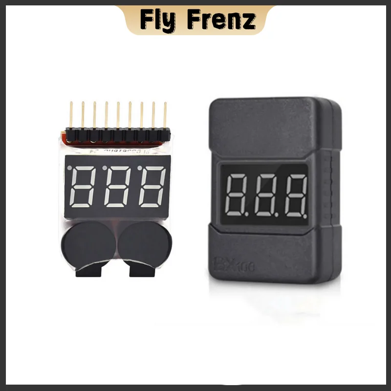 BX100 1S-8S Battery Voltage Meter Tester Lipo Battery Monitor Buzzer Alarm for RC Airplane Helicopter FPV Racing Drone DIY Parts