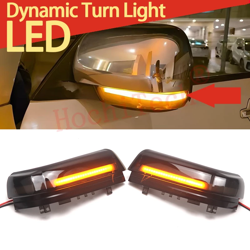 

For Mitsubishi Pajero V73 V77 V93 V97 V98 2006-2019 High Quality Smoked LED Dynamic Turn Signal Light Side Mirror Flashing Light
