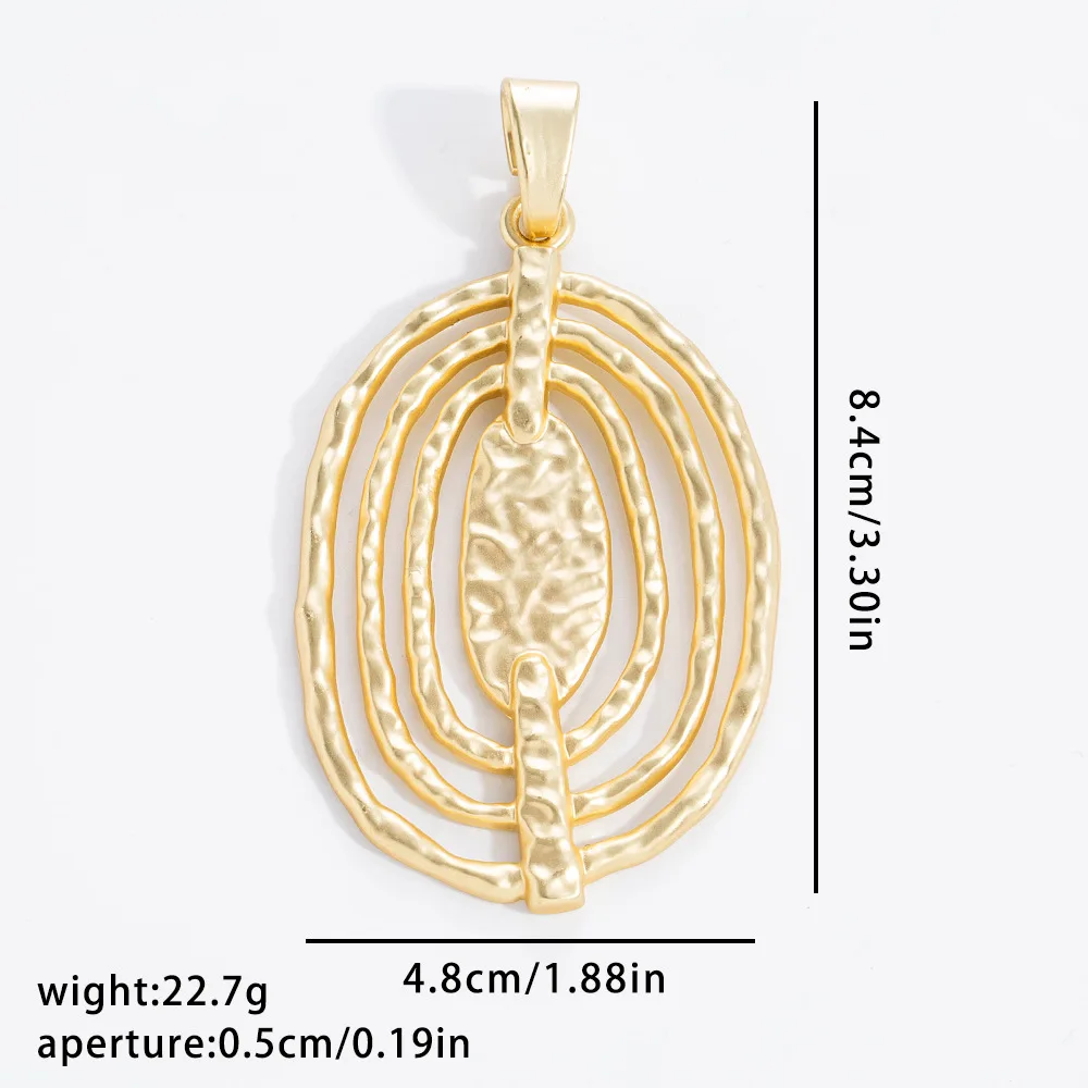 شعبية الرجعية قلادة كبيرة سبائك هندسية قلادة DIY مجوهرات اكسسوارات في أوروبا وأمريكا