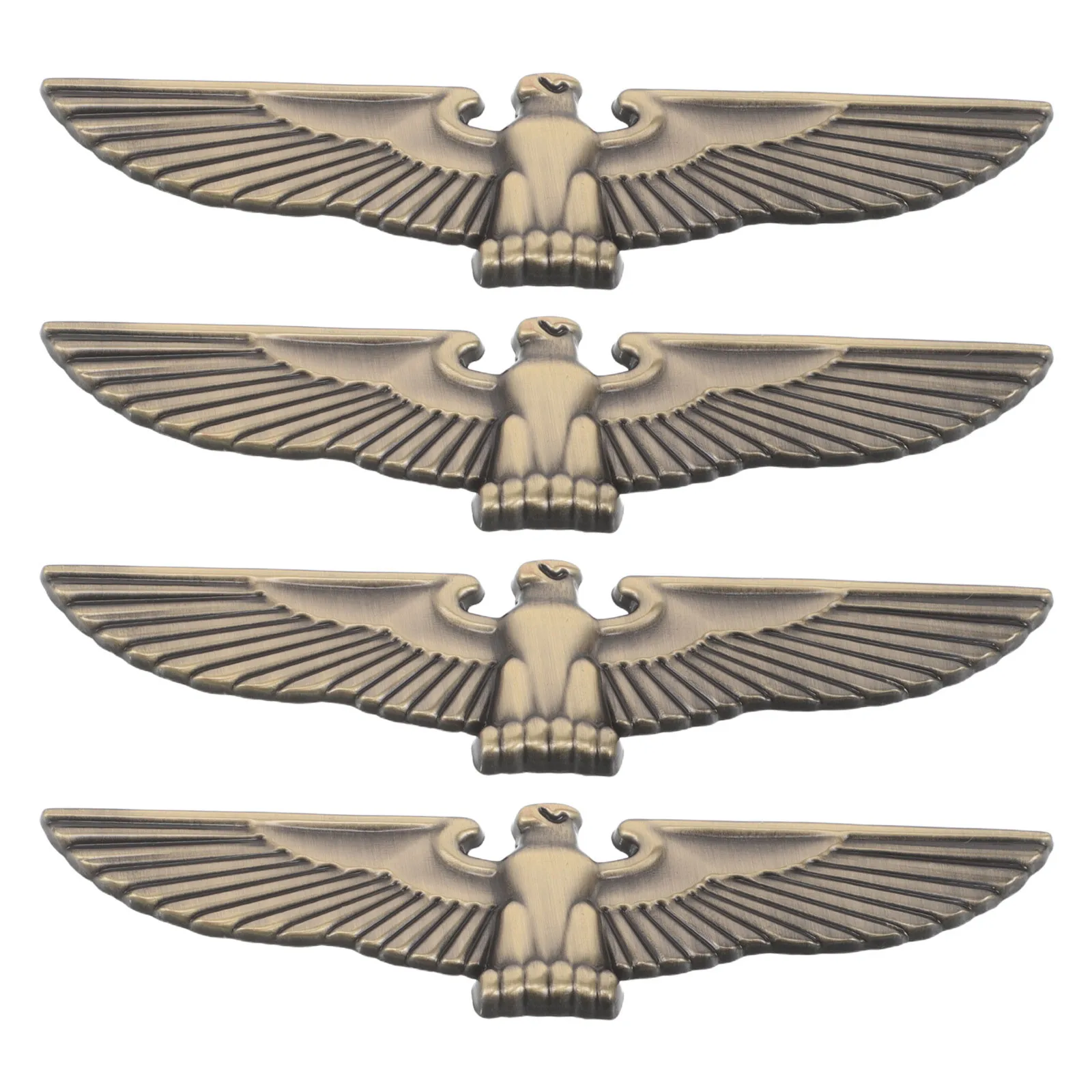 

4pcs 3D Metal Car Stickers Eagle Shape Automotive Exterior Decoration Durable Vehicle Emblems For Auto Body Side Badge