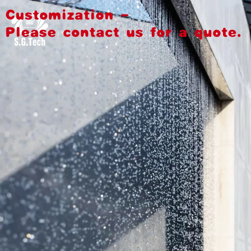 

custom.2026 Ornamental Rainy Curtain Waterfall Wall Outdoor/indoor Hotel Use