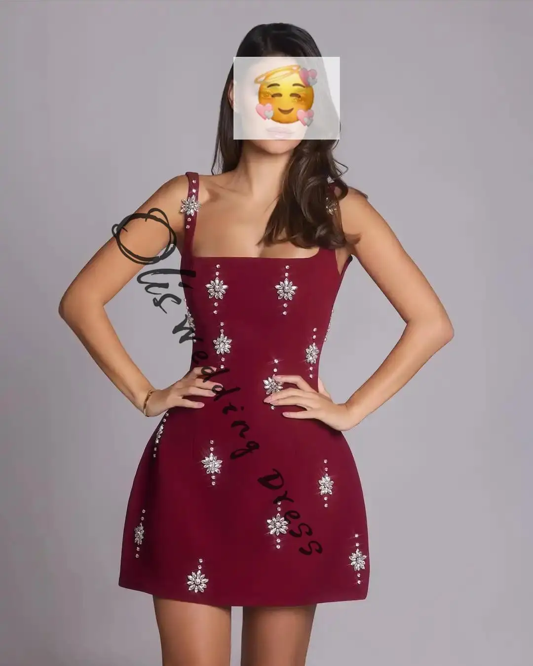 

customized Cute Sleeveless Prom Dresses Strapless Pleated Beadings Crystals Short Party Dresses Evening Dresses