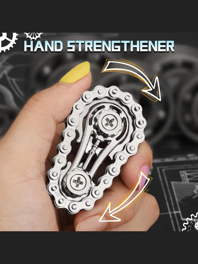 AliExpress GSF Fidget Spinners Toys for Adults Metal Bike Chain Pain Stim Fidgets Toy for Teens ADHD Cool Gadgets Desk Offices Gift