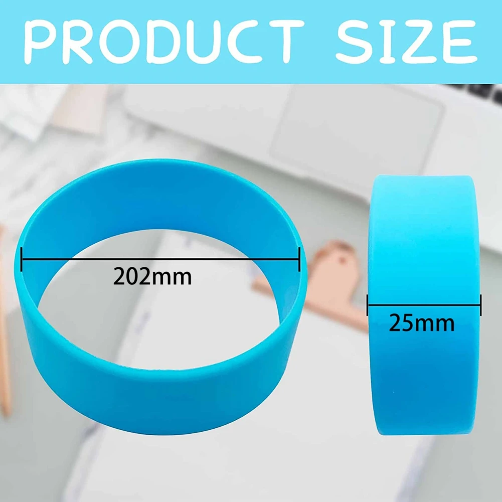 6Pcs Silicone Bands for Sublimation Tumbler Shrink Wrap Heat-Resistant for Prevent Ghosting Sublimation Supplies