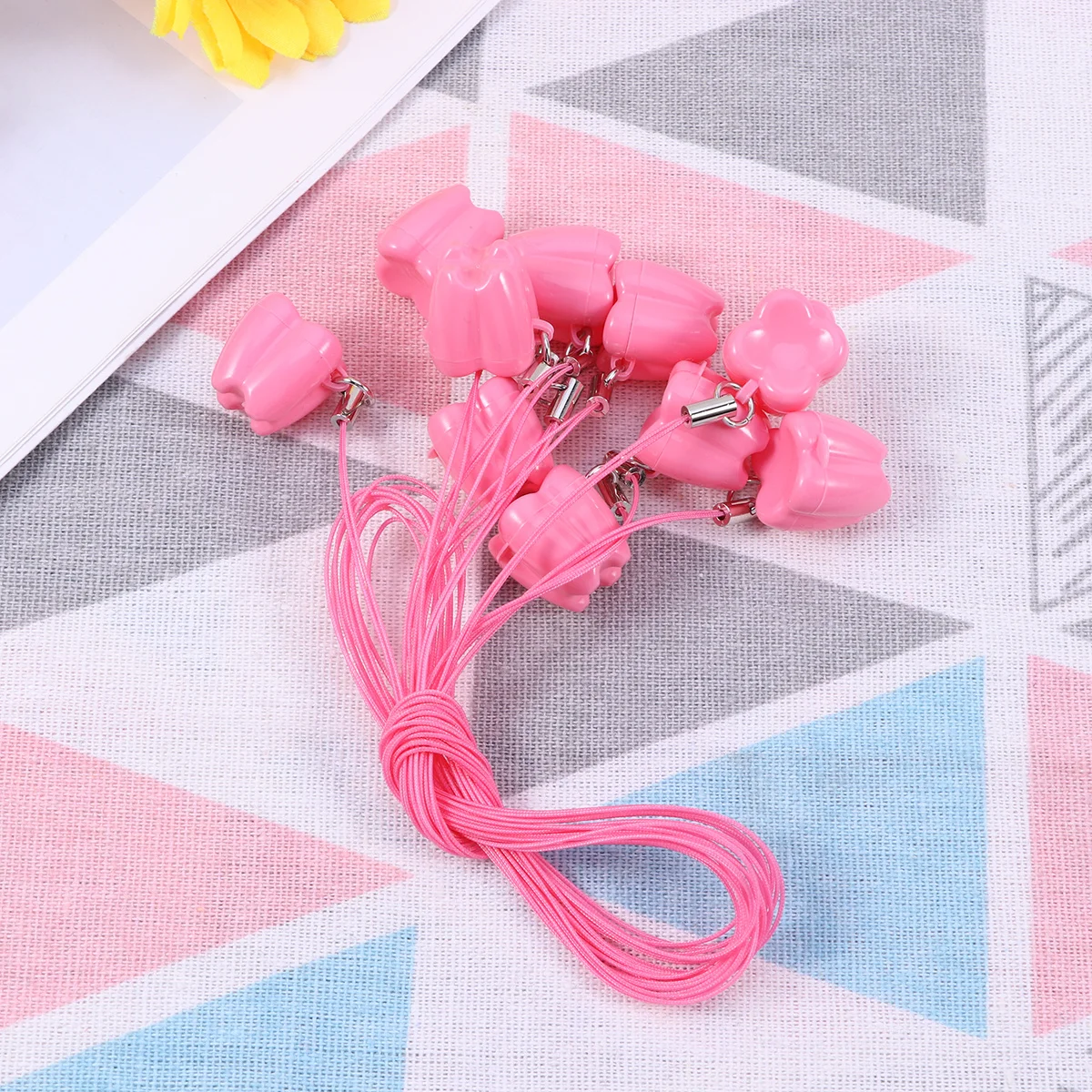 

10 шт., коробка для хранения детских молочных зубов, розовый гладкий дизайн, органайзер для зубов, ожерелье, подарок на память, идеальный подарок на Рождество, день рождения