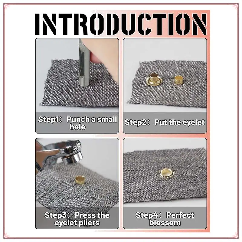 

Набор плоскогубцев для дырокола из 500 предметов с 500 металлической кожей золотого и серебряного цвета, обувь