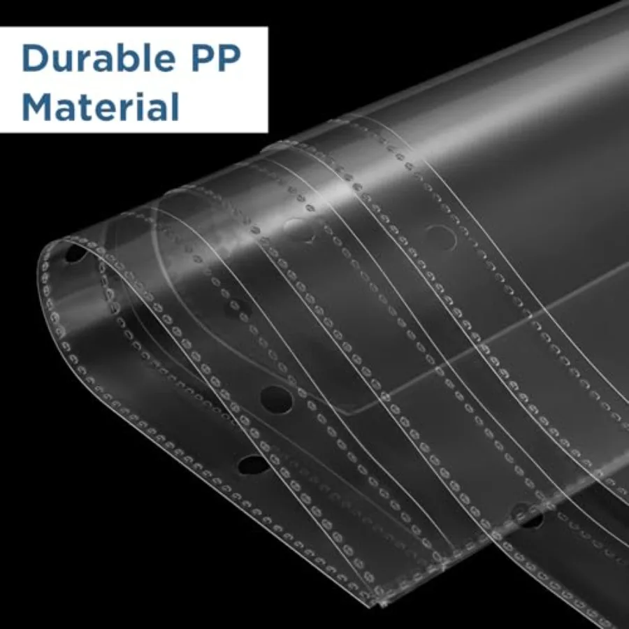 8.5 x 14 Page Protecto 50Pack Legal Size Paper Sleeves Landscape Document Sleeves for 3 Ring Binder Side Loading