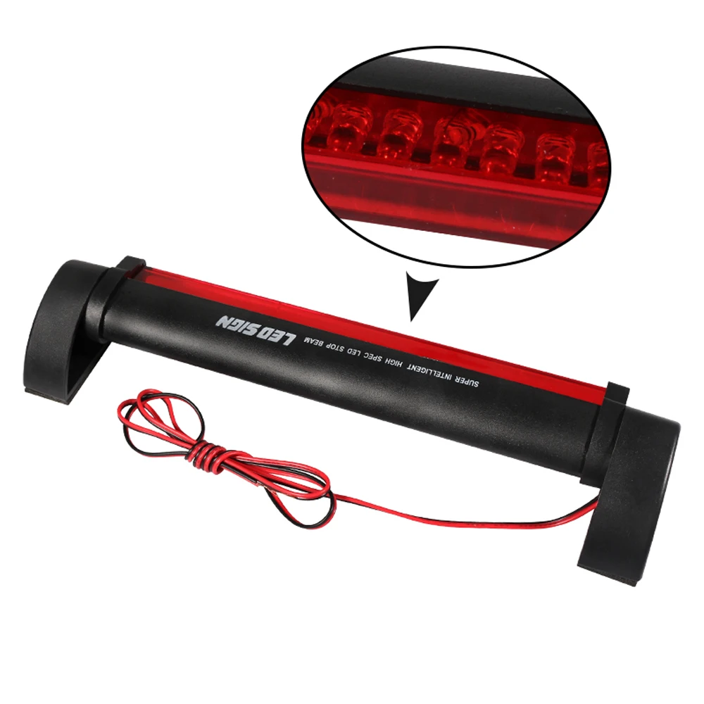 Luz LED roja para vehículo, fuente de luz para coche, luces externas, antiniebla, luz trasera de advertencia de freno, lámpara DC 12V de alta calidad