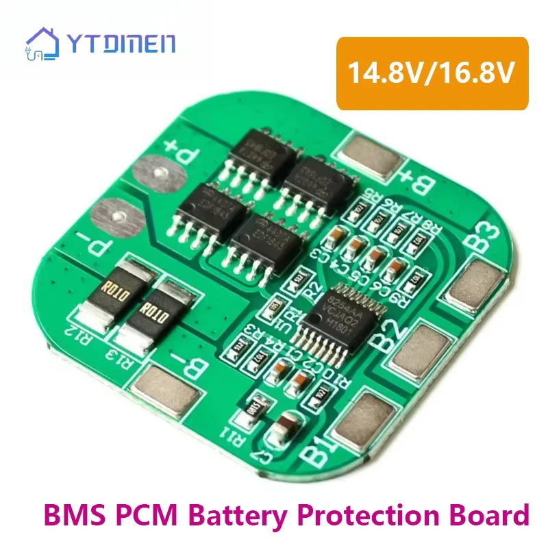4S 14.8V/ 16.8V Peak Li-ion BMS PCM 18650 Battery 20A Protection Board Bms Pcm for Lithium LicoO2 Limn2O4 18650 Li Battery