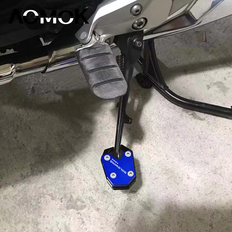 For GOLDWING1800 F6B 2012-2017 goldwing 1800 2019-2024 Motorcycle Side Stand Pad Foot Kickstand Enlarge Extension Plate GL1800